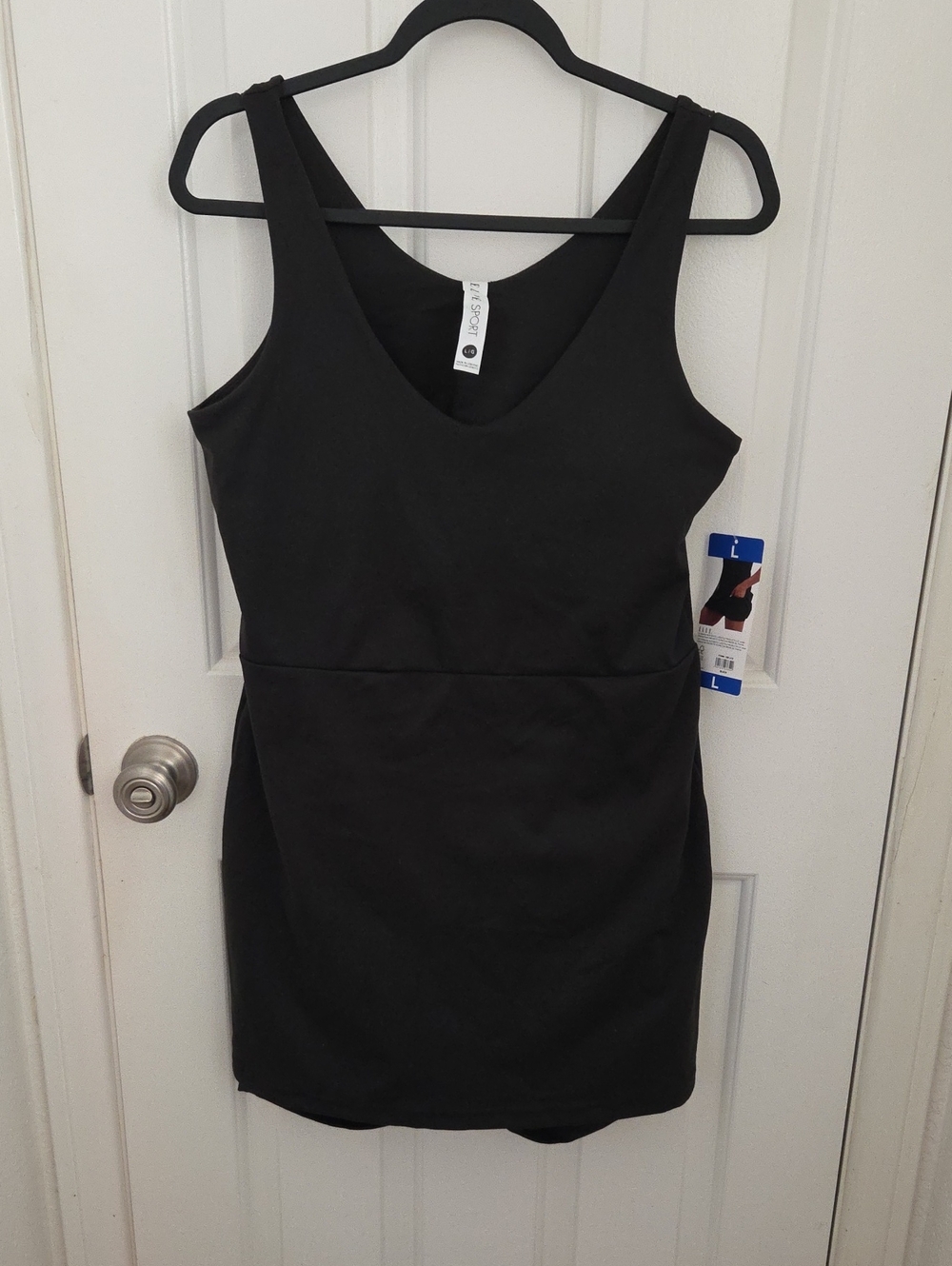 Black Sleeveless V-Neck Women’s Dress